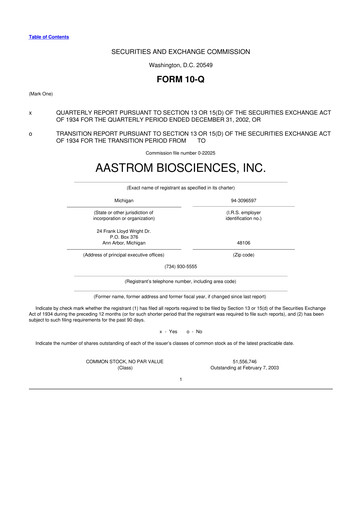 Thumbnail Vericel
 10-Q Quarterly Report FY 