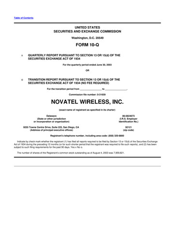 Vorschaubild Inseego 10-Q Quartalsbericht  