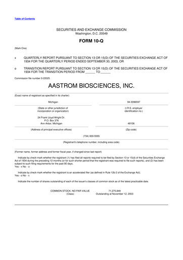 Thumbnail Vericel
 10-Q Quarterly Report FY 