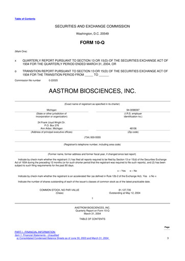 Thumbnail Vericel
 10-Q Quarterly Report FY 