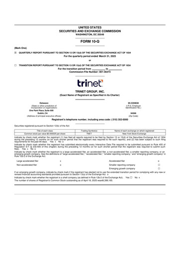 Miniature TriNet 10-Q Rapport trimestriel 2025 