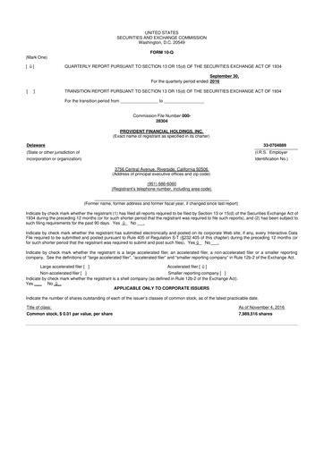 Thumbnail Provident Financial Holdings 10-Q Quarterly Report FY2017 