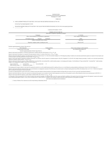 Thumbnail Timberland Bancorp 10-K Annual Report 2024