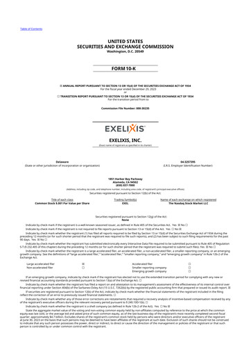 Thumbnail Exelixis 10-K Annual Report 2023