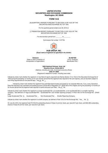 Thumbnail Hub Group
 10-Q Quarterly Report FY2010 