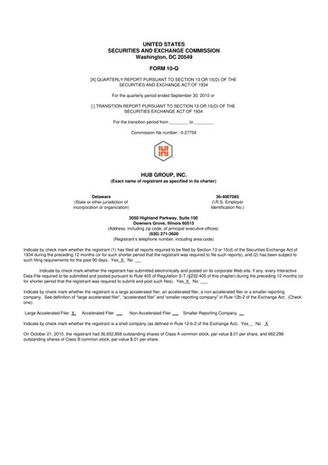 Thumbnail Hub Group
 10-Q Quarterly Report FY2010 