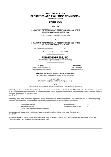 Thumbnail PetMed Express
 10-Q Quarterly Report FY 