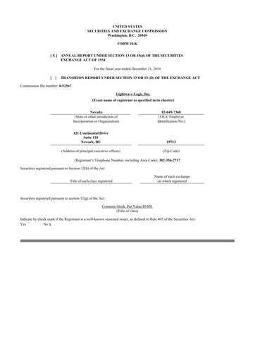 Thumbnail Lightwave Logic 10-K Annual Report 