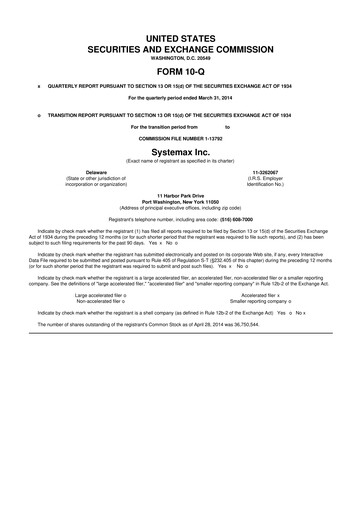 Thumbnail Global Industrial Company 10-Q Quarterly Report FY2014 