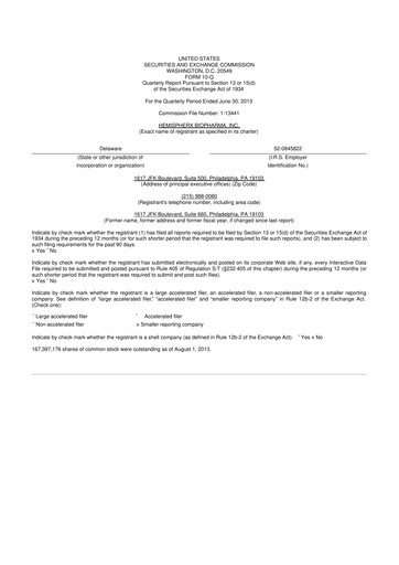 Thumbnail AIM ImmunoTech
 10-Q Quarterly Report FY2013 