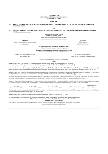 Miniature Banner Bank
 10-K Rapport annuel 2018