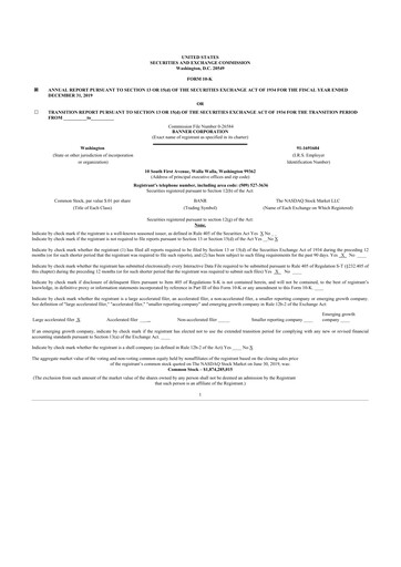 Miniature Banner Bank
 10-K Rapport annuel 2019