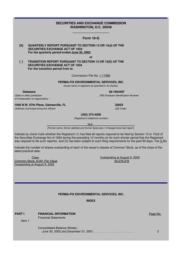 Miniature Perma-Fix Environmental Services 10-Q Rapport trimestriel  