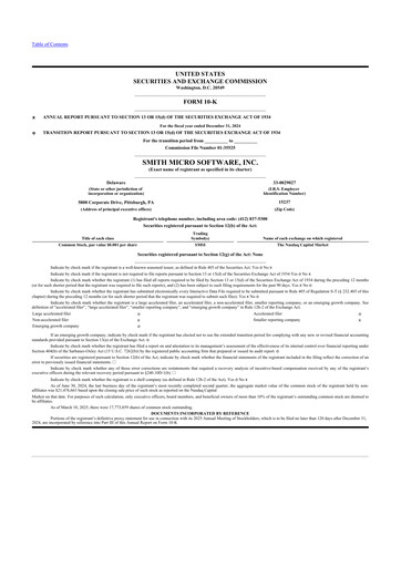 Thumbnail Smith Micro Software
 10-K Annual Report 2024