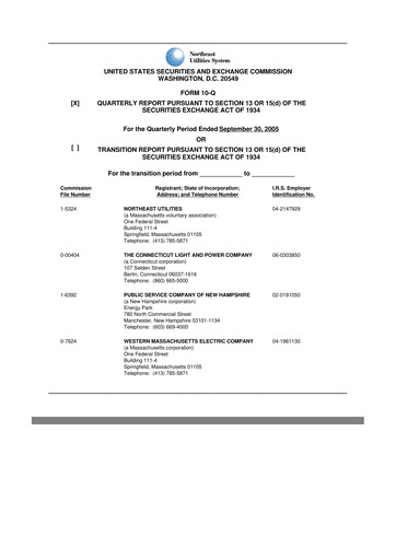 Thumbnail Eversource Energy 10-Q Quarterly Report FY 