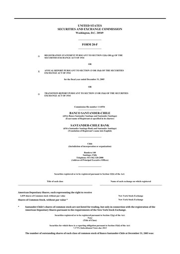 Thumbnail Banco Santander-Chile 20-F Annual Report 