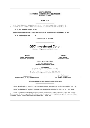 Thumbnail Saratoga Investment 10-K Annual Report 