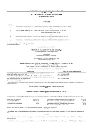 Thumbnail NatWest Group 20-F Annual Report 