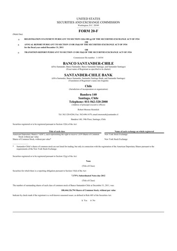 Thumbnail Banco Santander-Chile 20-F Annual Report 