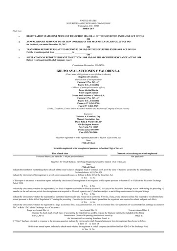 Thumbnail Grupo Aval
 20-F Annual Report 