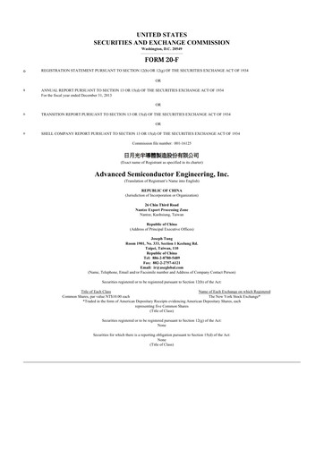 Thumbnail ASE Group
 20-F Annual Report 