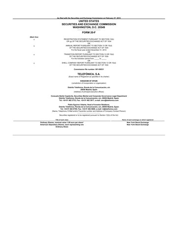 Thumbnail Telefónica 20-F Annual Report 