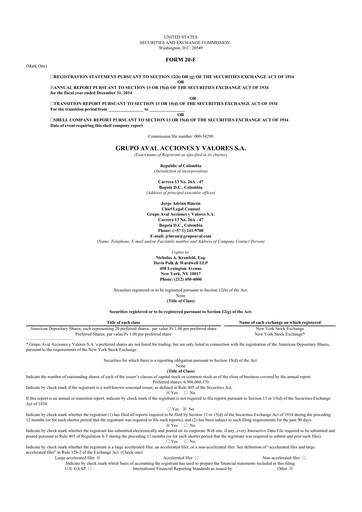 Thumbnail Grupo Aval
 20-F Annual Report 