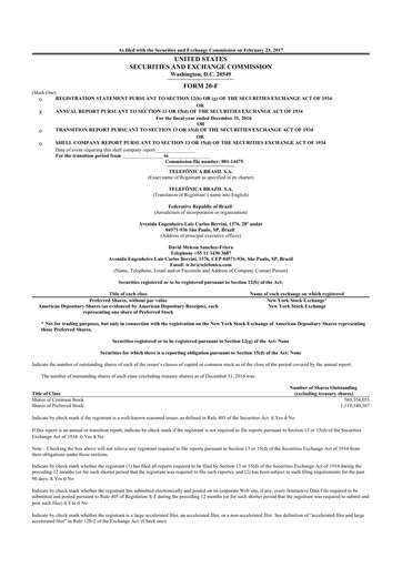 Thumbnail Telefonica Brasil 20-F Annual Report 