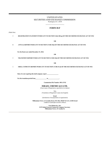 Thumbnail ICL Group 20-F Annual Report 