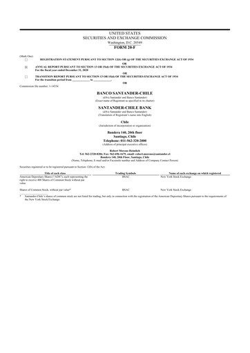 Thumbnail Banco Santander-Chile 20-F Annual Report 2020