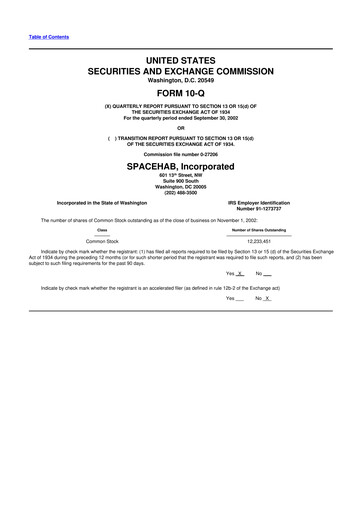 Miniature Astrotech 10-Q Rapport trimestriel  