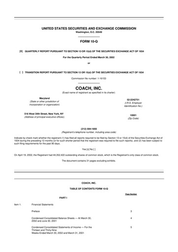 Thumbnail Tapestry 10-Q Quarterly Report FY 