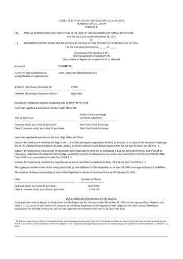 Thumbnail Curtiss-Wright
 10-K Annual Report 