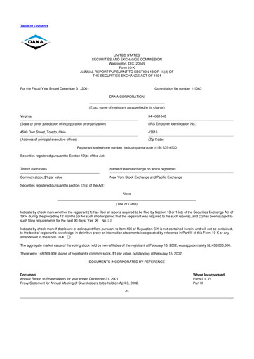 Thumbnail Dana Incorporated 10-K Annual Report 