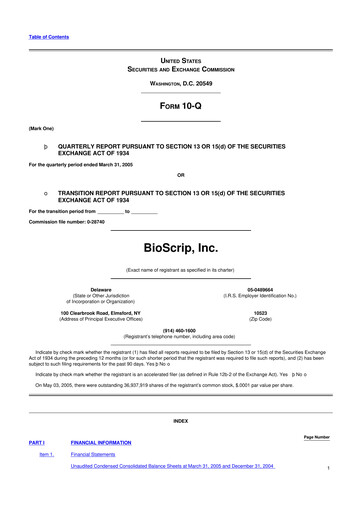 Thumbnail Option Care Health 10-Q Quarterly Report FY 