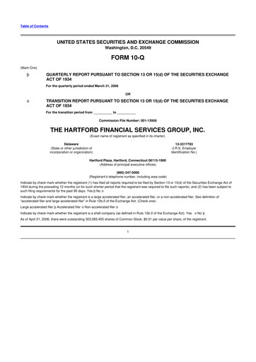 Vorschaubild The Hartford 10-Q Quartalsbericht  