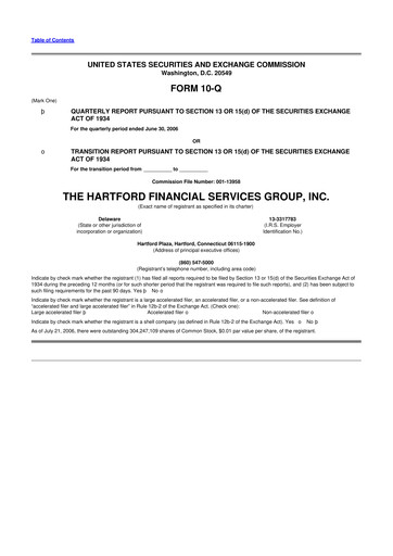 Vorschaubild The Hartford 10-Q Quartalsbericht  