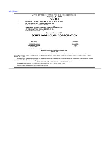 Miniature Merck 10-Q Rapport trimestriel  