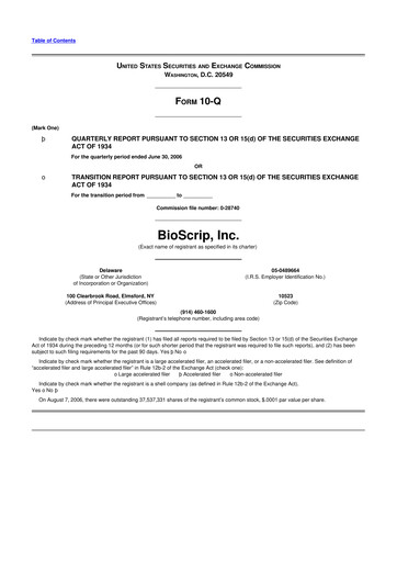 Thumbnail Option Care Health 10-Q Quarterly Report FY 