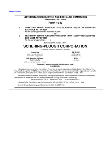 Miniature Merck 10-Q Rapport trimestriel  