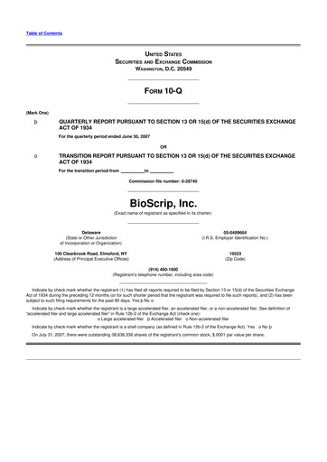 Thumbnail Option Care Health 10-Q Quarterly Report FY 