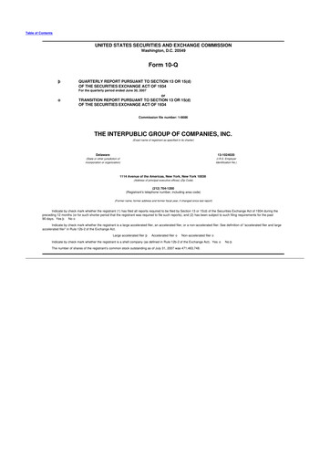 Thumbnail The Interpublic Group of Companies 10-Q Quarterly Report FY 