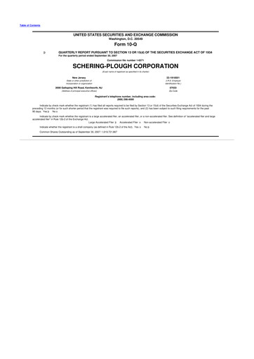 Miniature Merck 10-Q Rapport trimestriel  