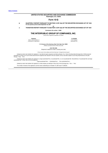 Thumbnail The Interpublic Group of Companies 10-Q Quarterly Report FY 