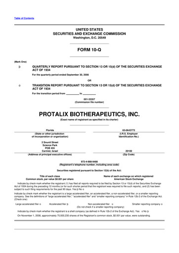 Thumbnail Protalix BioTherapeutics
 10-Q Quarterly Report FY 