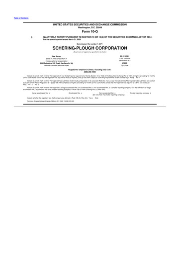 Miniature Merck 10-Q Rapport trimestriel  
