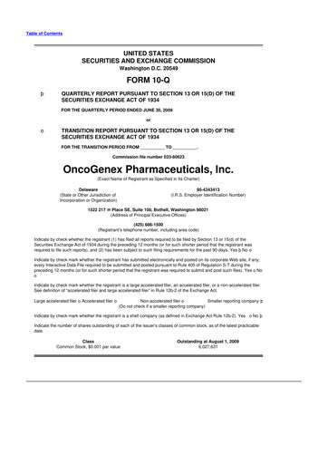 Thumbnail Achieve Life Sciences
 10-Q Quarterly Report FY 