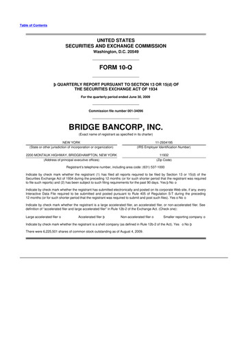 Miniature Dime Community Bancshares 10-Q Rapport trimestriel  