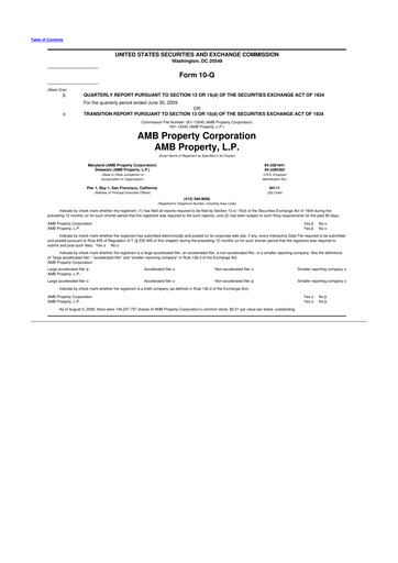 Thumbnail Prologis 10-Q Quarterly Report FY 