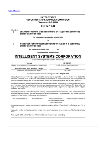 Miniature CoreCard 10-Q Rapport trimestriel  